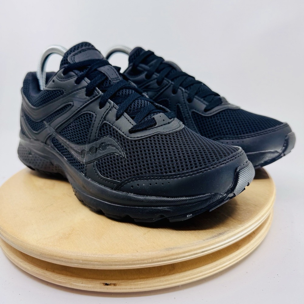 New Saucony Grid Cohesion 11 Mens 8 Black Running Training Shoes